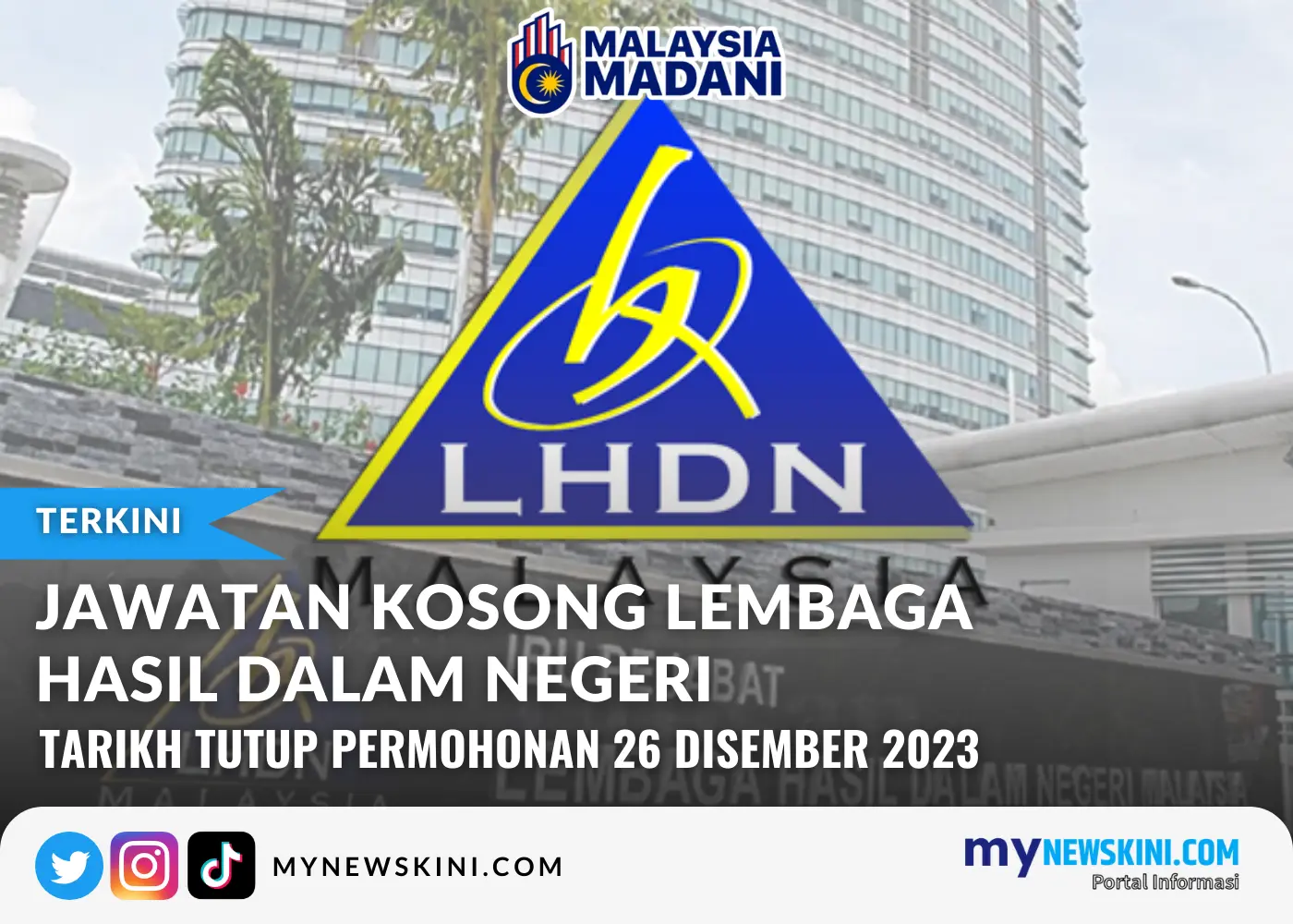 Jawatan Kosong : Lembaga Hasil Dalam Negeri (LHDN) Januari 2024 ...